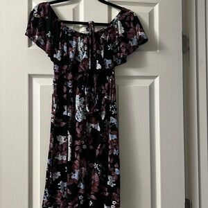 Floral off the shoulder dress